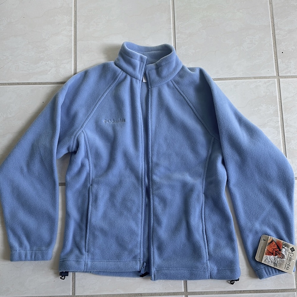 Columbia Blue Fleece jacket Full Zip Jacket size S